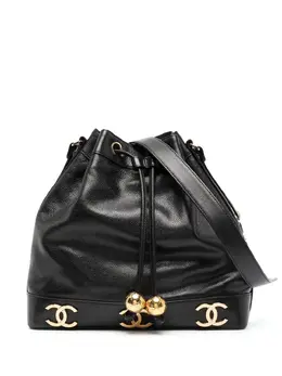 Chanel Pre-Owned: Чёрная сумка 