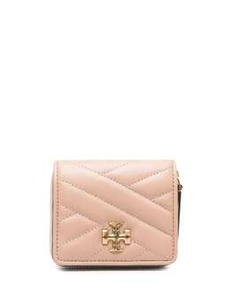 Tory Burch: Бежевый кошелёк  Kira Chevron