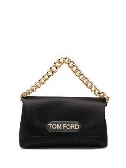 TOM FORD: Чёрный клатч Logo