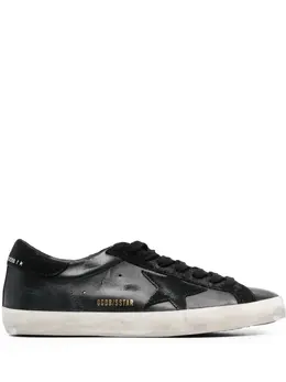 Golden Goose: Чёрные кроссовки  Super Star