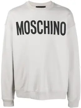 Moschino: Свитер с принтом 