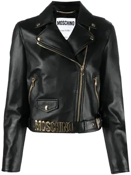 Moschino: Куртка Biker Jacket с карманами