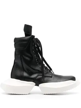 Rick Owens DRKSHDW: Чёрные ботинки