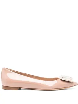 Gianvito Rossi: Бежевые туфли 