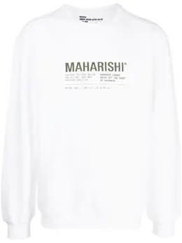 Maharishi: Свитшот с принтом 