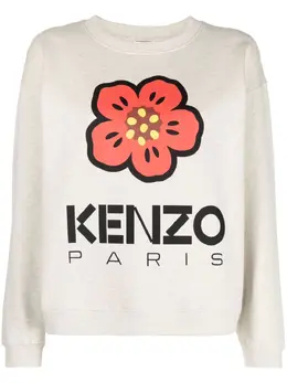 Kenzo: Свитшот с принтом 