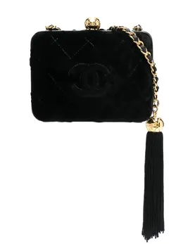 Chanel Pre-Owned: Чёрная сумка через плечо 