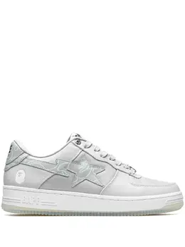 A BATHING APE®: Белые кроссовки 
