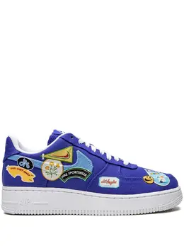 Nike: Голубые кроссовки  Air Force 1 Low