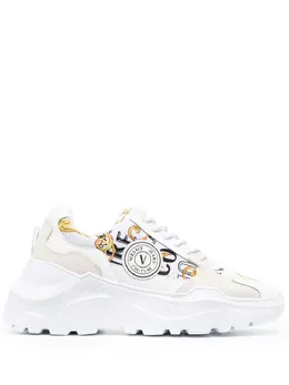 Versace Jeans Couture: Белые кроссовки 