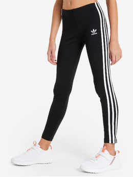 adidas: Чёрные легинсы Stripes