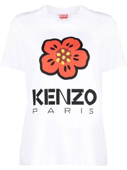 Kenzo: Футболка с цветочным принтом