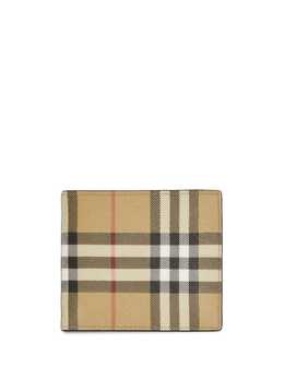 Burberry: Бежевый кошелёк Vintage Check