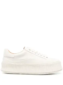 Jil Sander: Белые кроссовки 