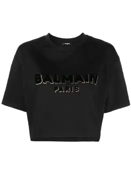 Balmain: Футболка с принтом