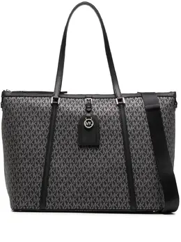 Michael Michael Kors: Чёрная сумка-шоппер 