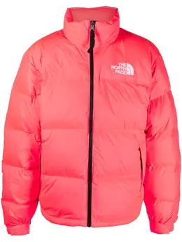 The North Face: Розовая куртка  Logo