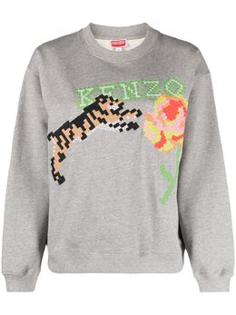 Kenzo - Kenzo Pixel Cotton Sweatshirt fd52sw002-4mc94