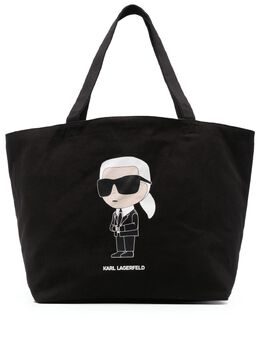 Karl Lagerfeld: Чёрная сумка-шоппер Ikonik