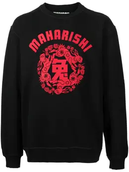 Maharishi: Свитшот с принтом 