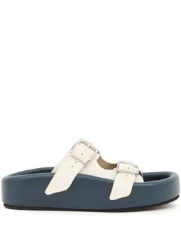 MM6 Maison Margiela: Синие сандалии 