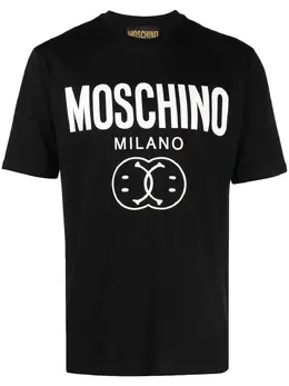 Moschino: Футболка  Smiley с принтом