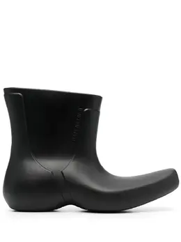 Balenciaga: Чёрные ботинки 