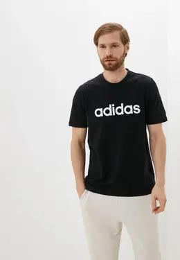 adidas: Чёрная футболка 