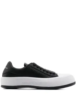 Alexander McQueen: Чёрные кроссовки  Deck Plimsoll