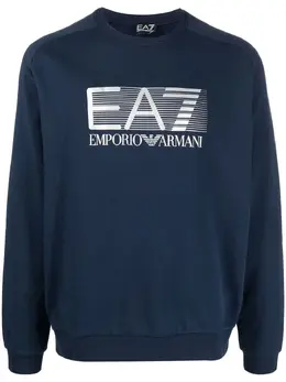 Ea7 Emporio Armani: Синий свитер