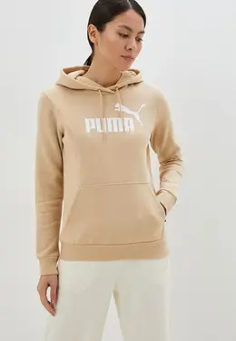 PUMA: Бежевая толстовка