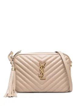 Saint Laurent: Бежевая сумка  Lou