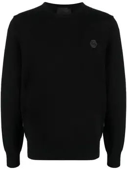 Philipp Plein: Трикотажный свитер  Skull
