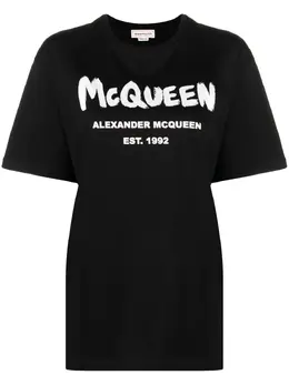 Alexander McQueen: Футболка с принтом 