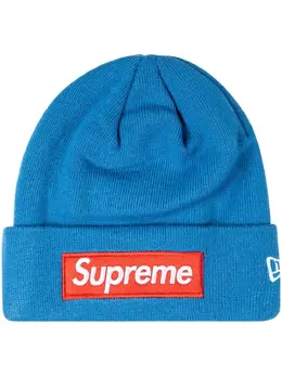 Supreme: Голубая шапка  Box Logo