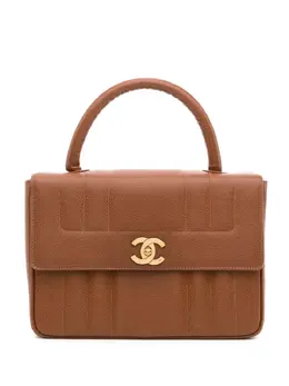 Chanel Pre-Owned: Коричневая сумка-шоппер 