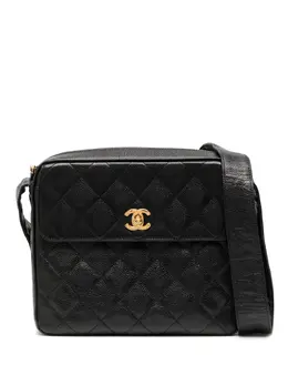 Chanel Pre-Owned: Чёрная сумка 
