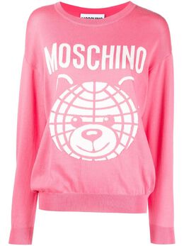 Moschino: Трикотажный свитер  Teddy Bear