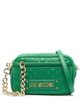 Love Moschino: Зелёная сумка через плечо 
