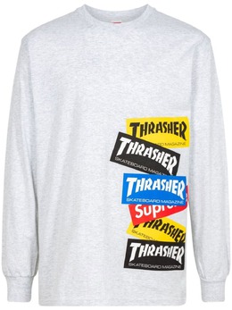 Supreme: Светлая футболка  Thrasher