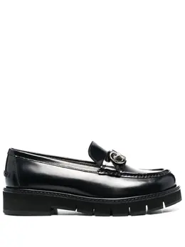 Ferragamo: Чёрные лоферы  Gancini
