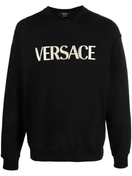 Versace: Свитер с вышивкой 