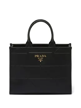 Prada: Чёрная сумка-шоппер 