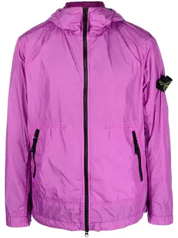 Stone Island: Фиолетовая куртка  Compass