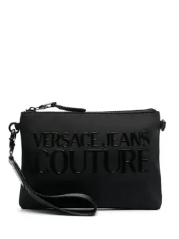 Versace Jeans Couture: Чёрный клатч 