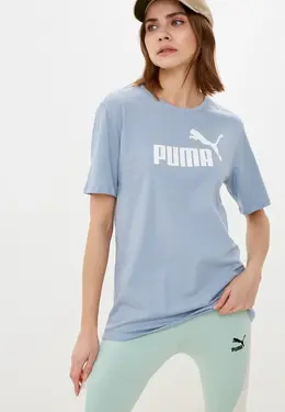 PUMA: Голубая футболка