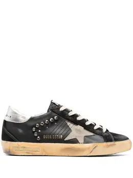 Golden Goose: Чёрные кроссовки  Super Star