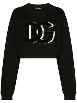 Dolce & Gabbana: Чёрный свитшот  DG