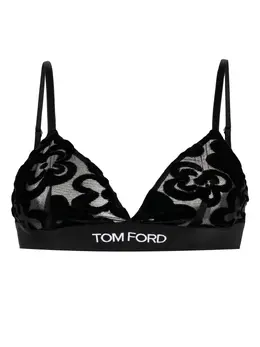 TOM FORD: Чёрный бюстгальтер  Logo
