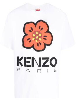 Kenzo: Футболка с цветочным принтом